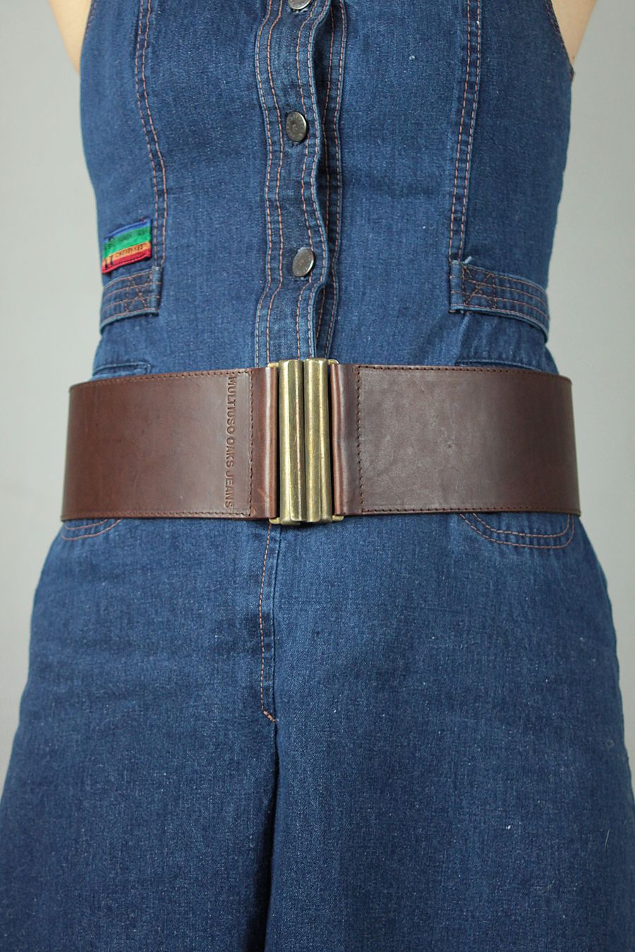 Dark leather belt Oaks