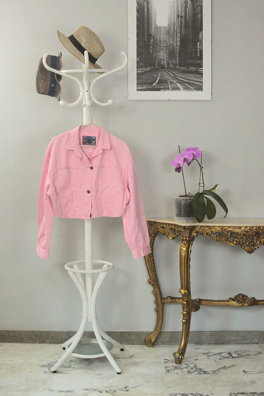 Short pink jacket