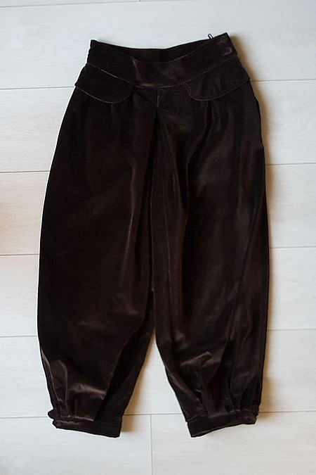 Pantaloni in velluto marrone