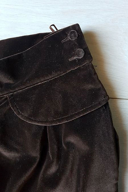 Pantaloni in velluto marrone